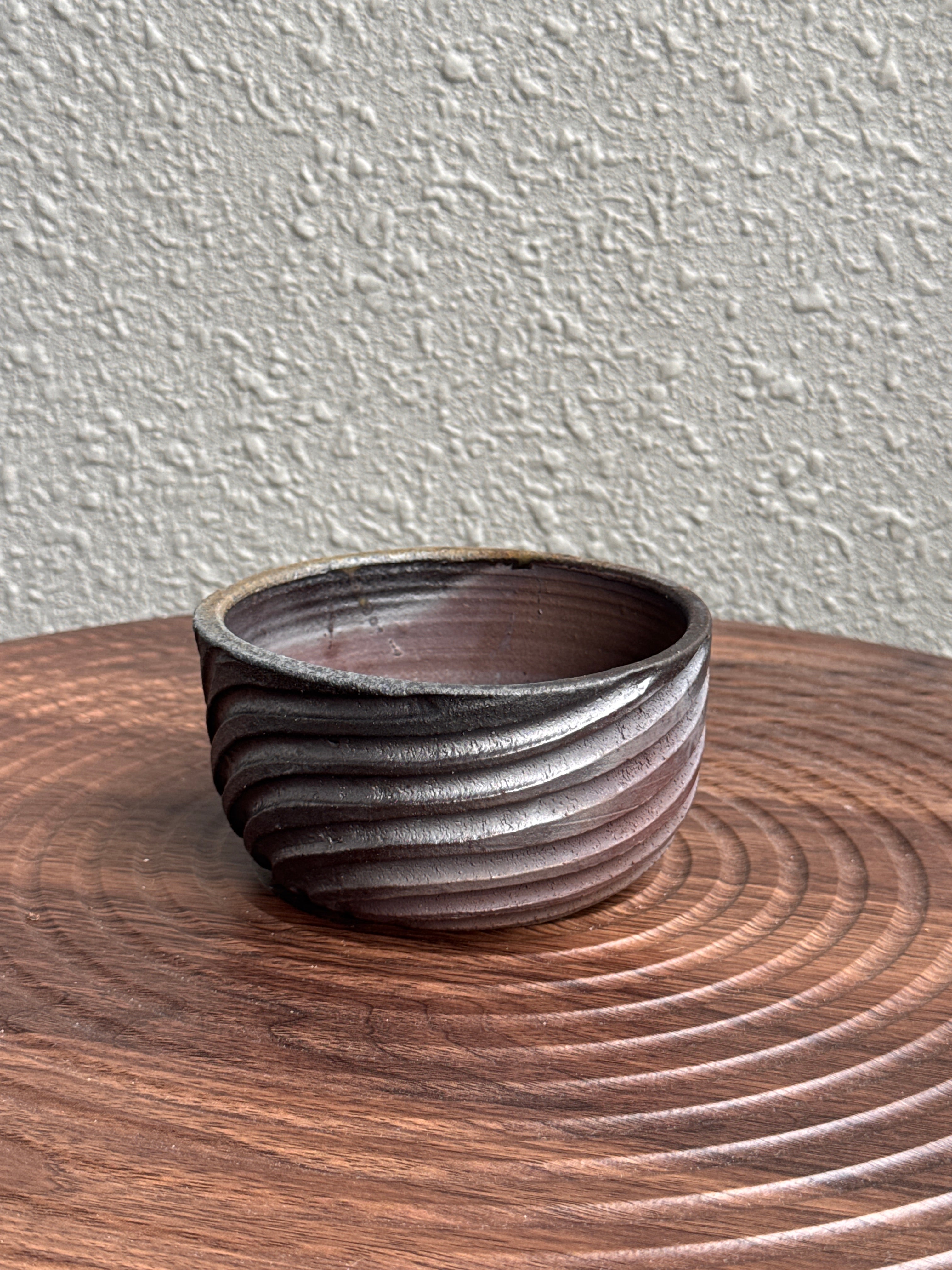 Woodfired yunomi bowl viewed from above, Ubud Forest
