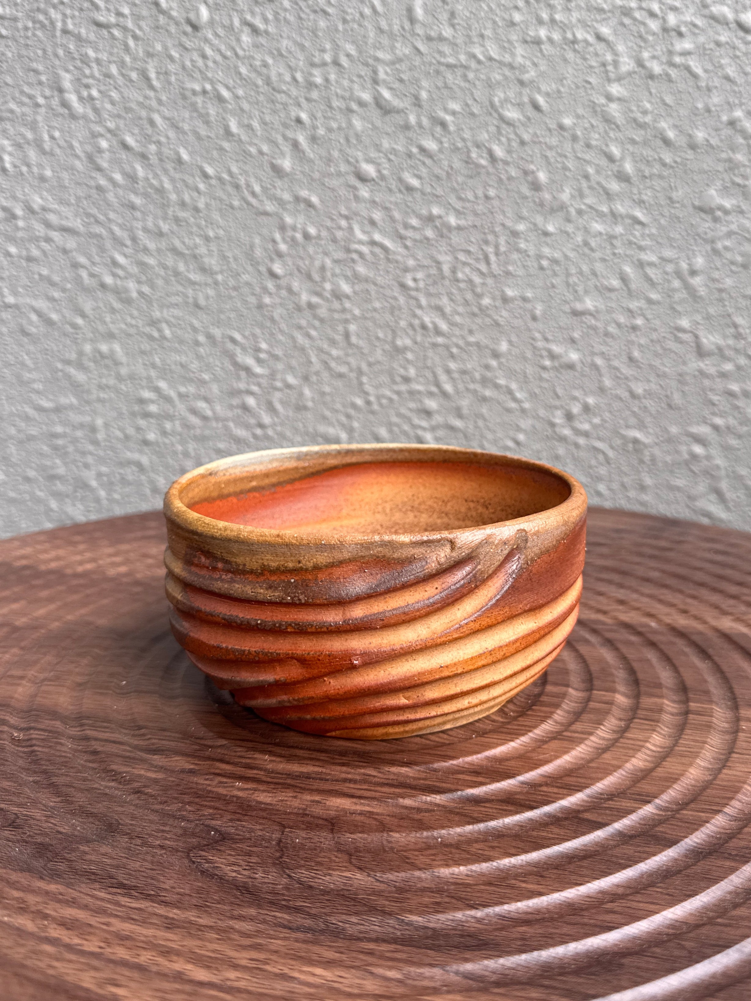 Interior view of a woodfired yunomi bowl, Ubud Forest