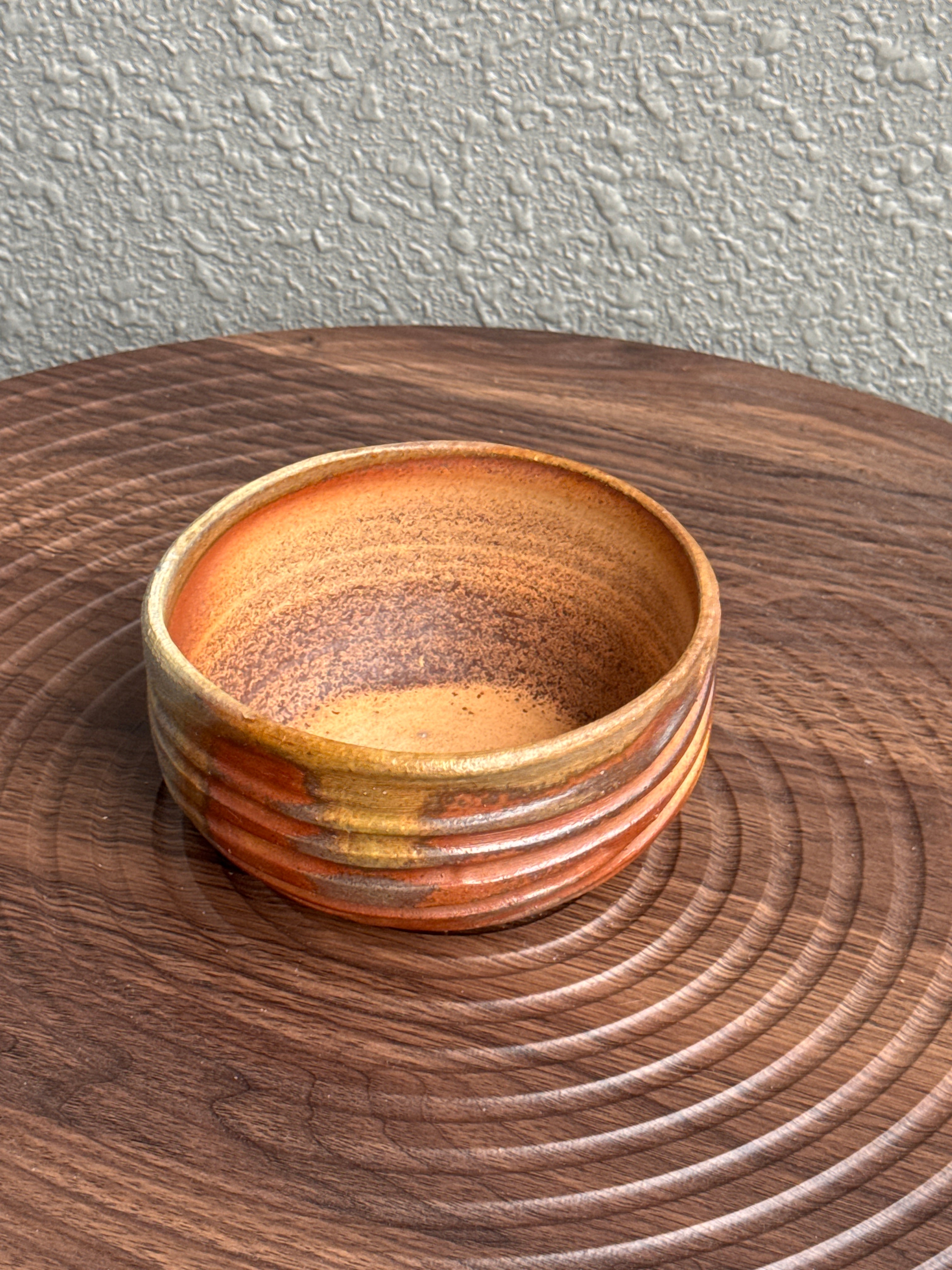Woodfired yunomi bowl viewed from the side, Ubud Forest